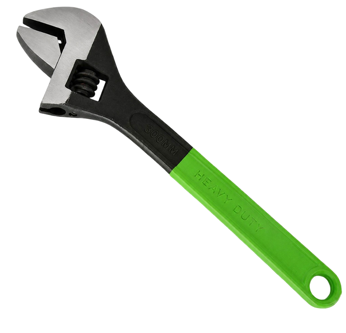 S610 Adjustable Wrench, Black Phosphate with Molded Grip Handle